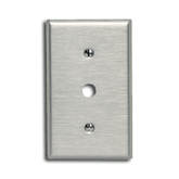Leviton 84018-40 Commercial Grade 1-Gang .406" Dia. Hole Phone or Cable Outlet - Strap Mount